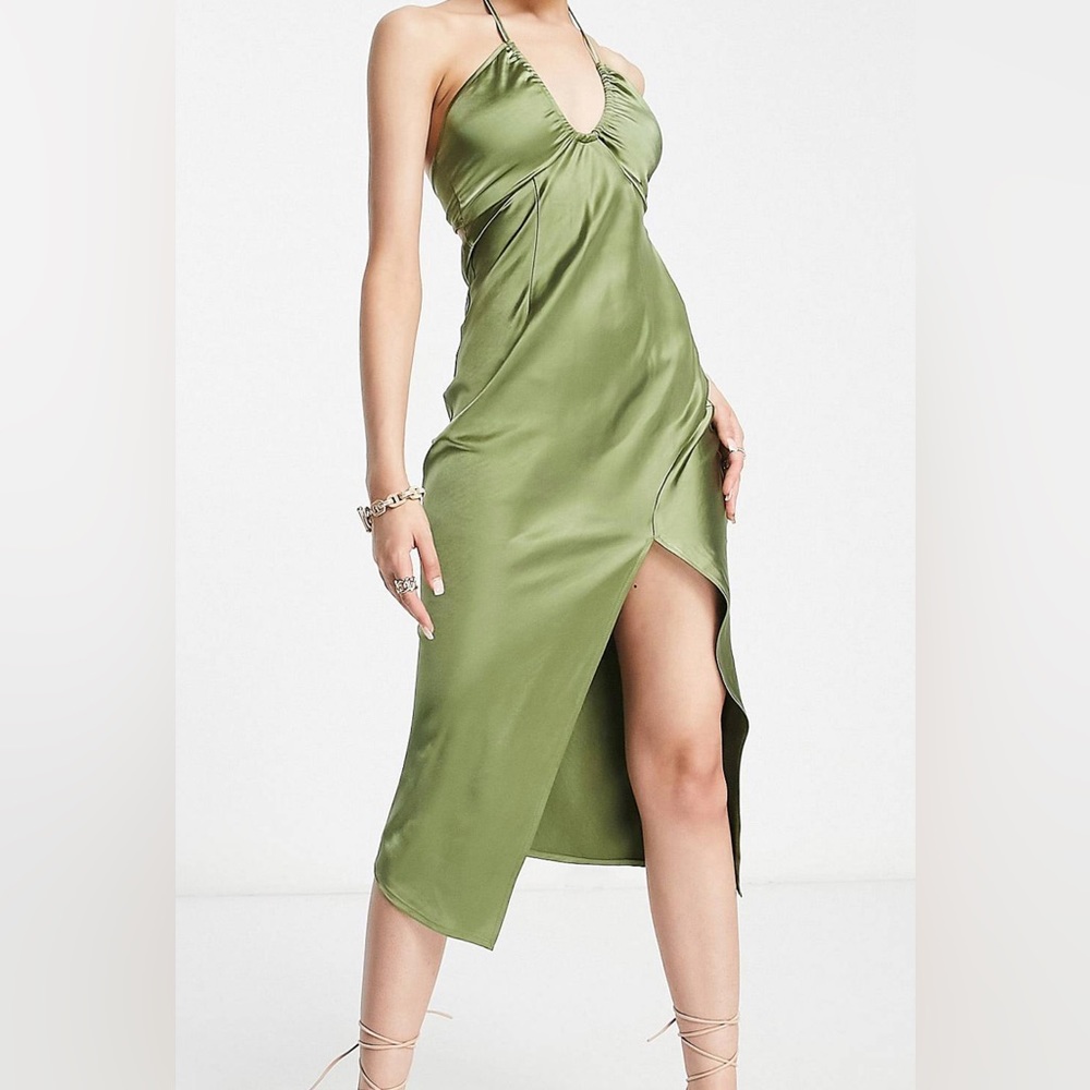 Parallel Lines Halter Dress